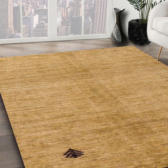 Abstract Sedona Brown Modern Rug in Family Room, abs4738