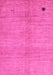 Machine Washable Abstract Pink Modern Rug, wshabs4738pnk