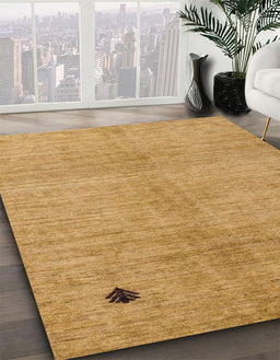 Machine Washable Abstract Sedona Brown Rug in a Family Room, wshabs4738