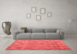 Country Red Washable Rugs