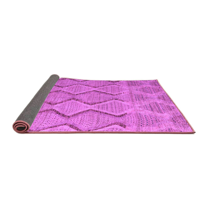 Sideview of Southwestern Purple Country Rug, abs4739pur