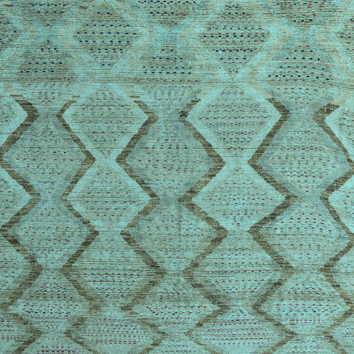Square Southwestern Light Blue Country Rug, abs4739lblu