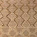 Square Abstract Light Brown Southwestern Rug, abs4739