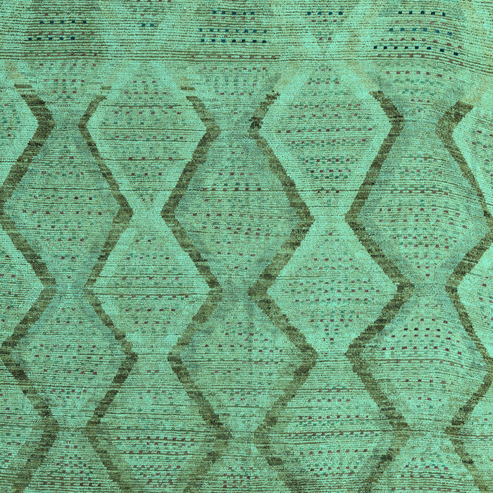 Machine Washable Southwestern Turquoise Country Area Rugs, wshabs4739turq