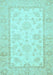 Oriental Light Blue Traditional Rug, abs473lblu