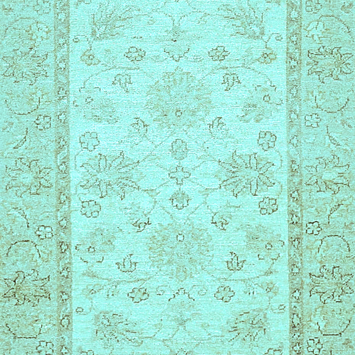 Oriental Light Blue Traditional Rug, abs473lblu