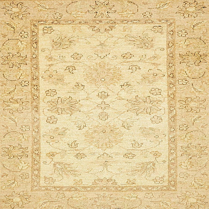 Square Machine Washable Abstract Orange Rug, wshabs473