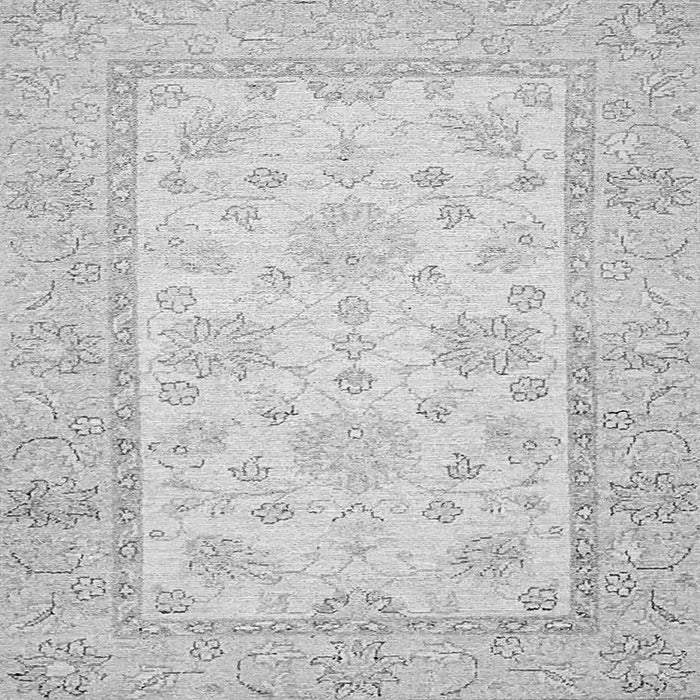 Square Oriental Gray Traditional Rug, abs473gry