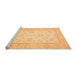 Sideview of Machine Washable Oriental Orange Traditional Area Rugs, wshabs473org