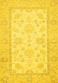 Oriental Yellow Traditional Rug, abs473yw