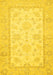 Oriental Yellow Traditional Rug, abs473yw