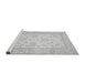 Sideview of Machine Washable Oriental Gray Traditional Rug, wshabs473gry