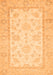 Machine Washable Oriental Orange Traditional Area Rugs, wshabs473org