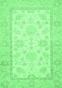 Oriental Emerald Green Traditional Rug, abs473emgrn