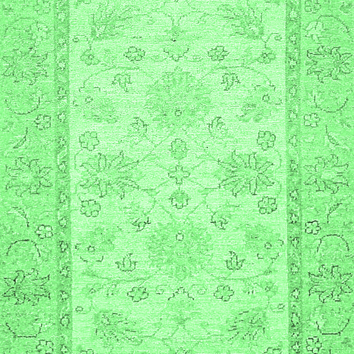 Oriental Emerald Green Traditional Rug, abs473emgrn