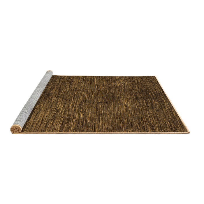 Sideview of Machine Washable Abstract Brown Modern Rug, wshabs4740brn