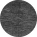 Round Abstract Gray Modern Rug, abs4740gry