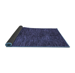 Sideview of Abstract Blue Modern Rug, abs4740blu