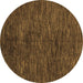 Round Abstract Brown Modern Rug, abs4740brn