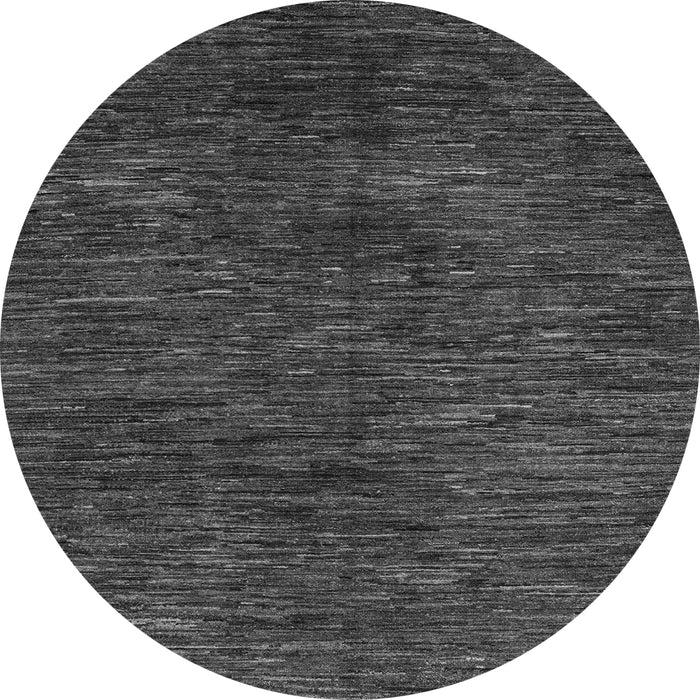 Round Machine Washable Abstract Gray Modern Rug, wshabs4740gry