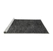 Sideview of Machine Washable Abstract Gray Modern Rug, wshabs4740gry