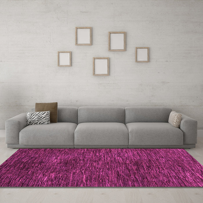 Machine Washable Abstract Pink Modern Rug in a Living Room, wshabs4740pnk
