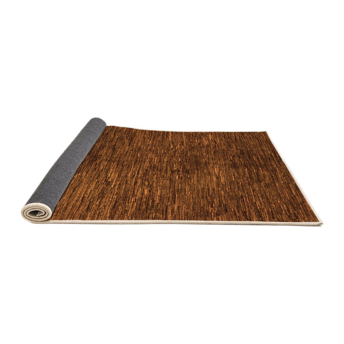 Sideview of Abstract Orange Modern Rug, abs4740org