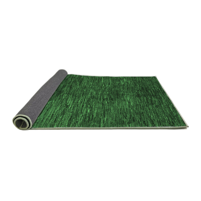 Sideview of Abstract Emerald Green Modern Rug, abs4740emgrn