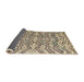 Sideview of Abstract Brown Modern Rug, abs4741