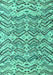 Machine Washable Abstract Turquoise Modern Area Rugs, wshabs4741turq