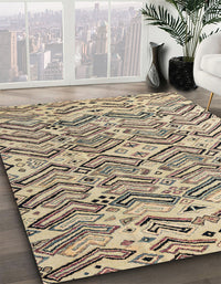 Abstract Brown Modern Rug, abs4741