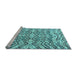 Sideview of Machine Washable Abstract Light Blue Modern Rug, wshabs4741lblu