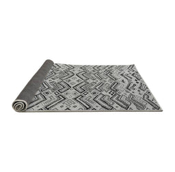 Sideview of Abstract Gray Modern Rug, abs4741gry