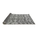 Sideview of Abstract Gray Modern Rug, abs4741gry