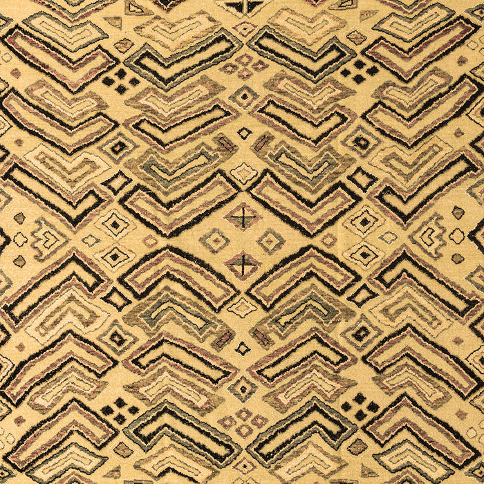 Abstract Brown Modern Rug, abs4741brn