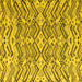 Square Abstract Yellow Modern Rug, abs4741yw