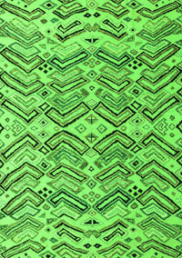 Abstract Green Modern Rug, abs4741grn