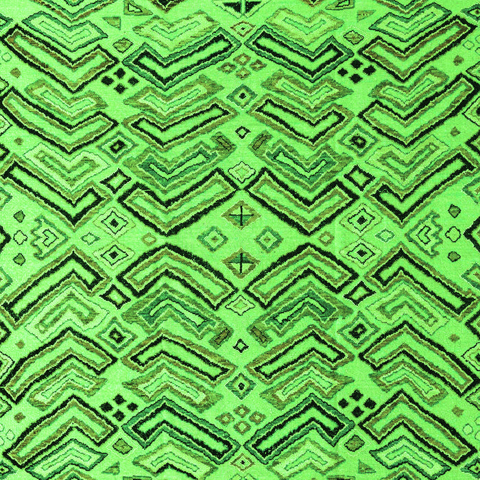 Abstract Green Modern Rug, abs4741grn