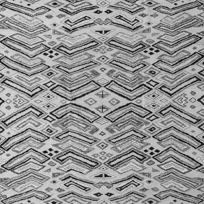 Square Abstract Gray Modern Rug, abs4741gry