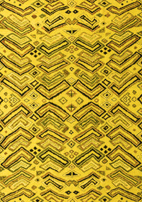 Abstract Yellow Modern Rug, abs4741yw