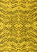 Abstract Yellow Modern Rug, abs4741yw