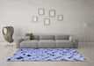 Machine Washable Abstract Blue Modern Rug in a Living Room, wshabs4742blu