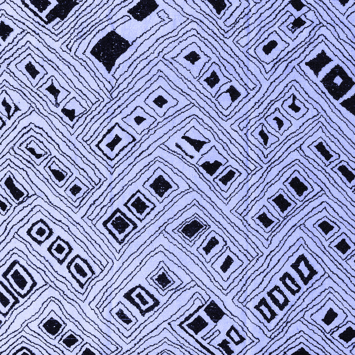 Abstract Blue Modern Rug, abs4742blu