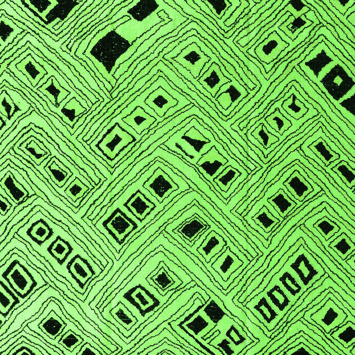 Abstract Green Modern Rug, abs4742grn