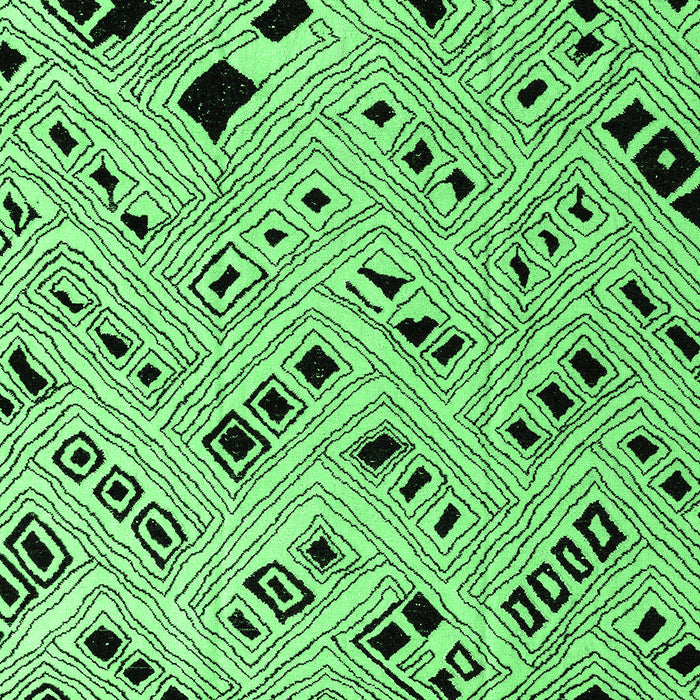 Abstract Emerald Green Modern Rug, abs4742emgrn