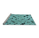 Sideview of Machine Washable Abstract Light Blue Modern Rug, wshabs4742lblu