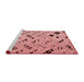 Modern Red Washable Rugs