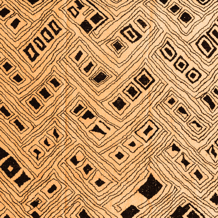 Abstract Orange Modern Rug, abs4742org