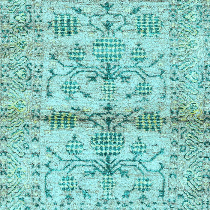 Oriental Light Blue Traditional Rug, abs4743lblu