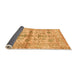 Sideview of Oriental Orange Traditional Rug, abs4743org